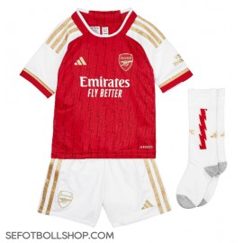 Billiga Arsenal Gabriel Jesus #9 Barnkläder Hemma fotbollskläder till baby 2023-24 Kortärmad (+ Korta byxor)